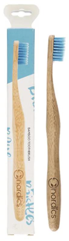 Brosse à dents en bambou bleu Nordics