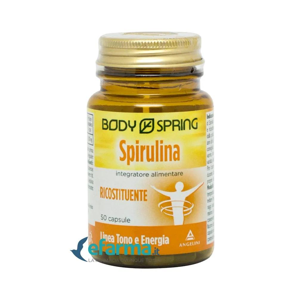 Body Spring Spirulina Integratore Ricostituente 50 Capsule