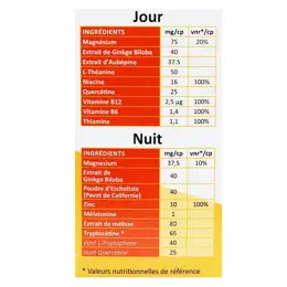 Audistim Jour/Nuit Bonne audition Réduction de la fatigue  Stress Endormissement 60 comprimés