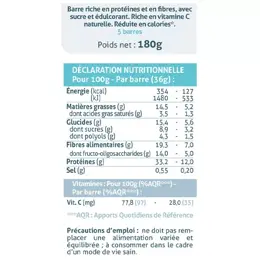 Nuviline Barre Collagène Marin 5g Saveur Chocolat-Noisette X 5