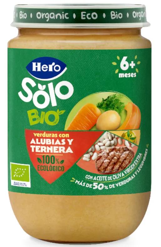 Hero Solo Pot Groenten met Bonen en ECO Rundvlees +6m 190 gr