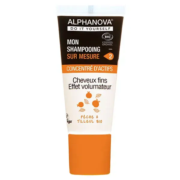 Alphanova Customised Shampoo Organic Active Concentrate Volume Bio 20ml