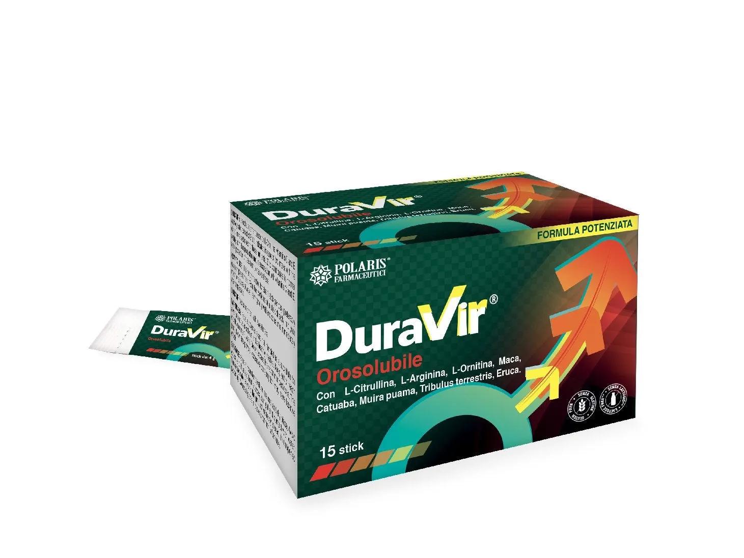 Duravir Orosolubile Integratore 15 Bustine Stick Orosolubili