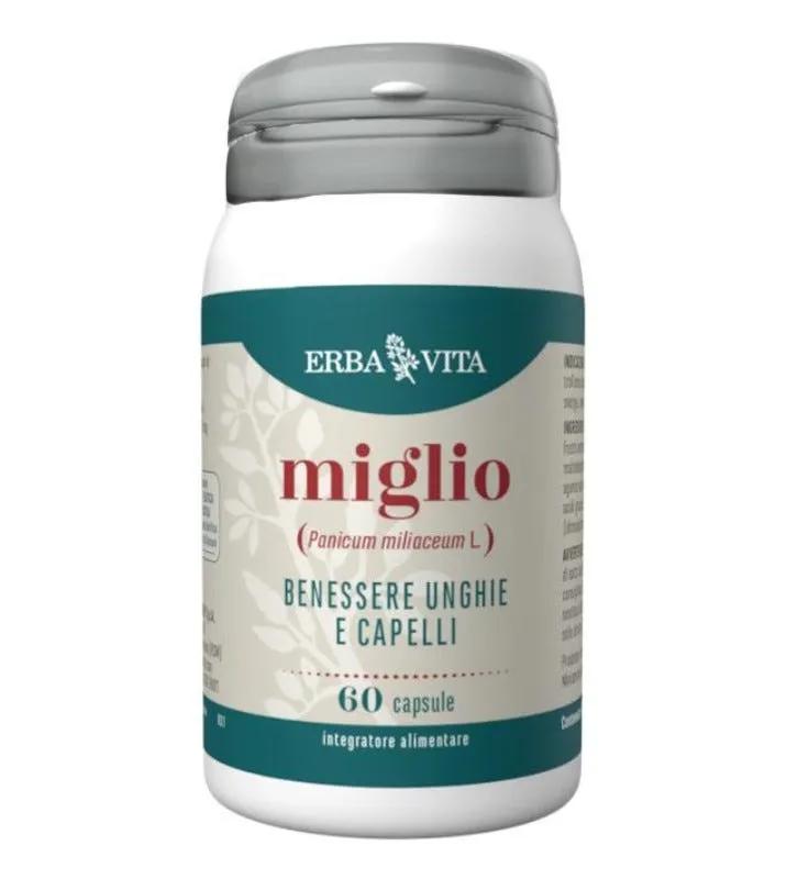 Erba Vita Miglio Integratore Benessere Unghie e Capelli 60 Capsule