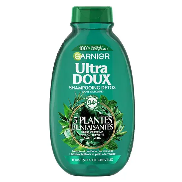 Garnier Ultra Doux Shampooing Purifiant 5 Plantes 300ml