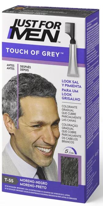 Solo per uomo Touch of Grey Black T 55