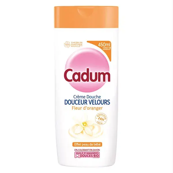 Cadum Crème Douche Douceur Velours Fleur d'Oranger 450ml
