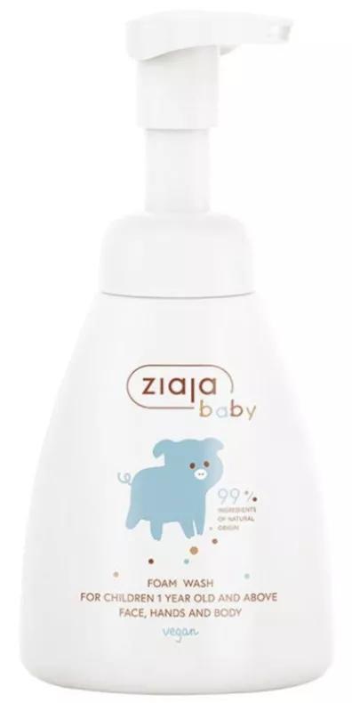 Ziaja Children's Cleansing Foam Face, Hands and Body 250 ml