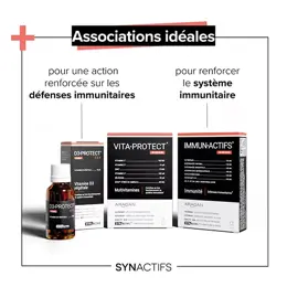 Aragan - Synactifs - VitaProtect® - Immunité - Vitamines C, D, Zinc - 30 gélules