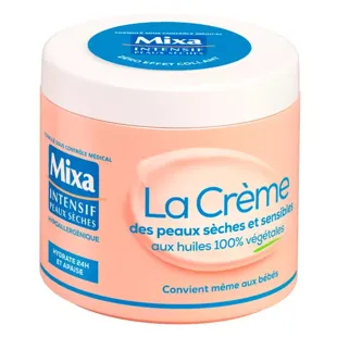 Mixa La Crème des Peaux Sèches et Sensibles Crema Oli Vegetali 400ml