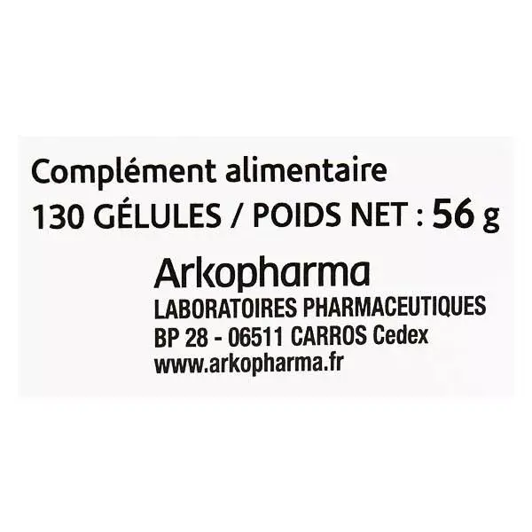 Arkopharma Arkogélules Artichoke Bio 130 capsules