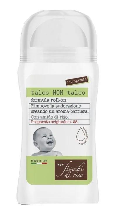 Fiocchi Di Riso Talco Non Talco Roll-On Emulsione Regola Odore e Sudorazione 60 ml