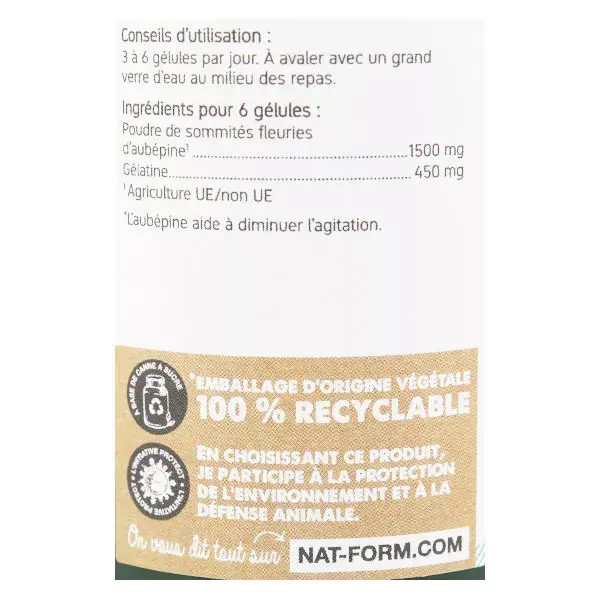 NAT & Form Hawthorn 200 capsules