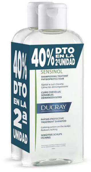Ducray Sensinol Champú Tratante Fisioprotector 2x400 ml