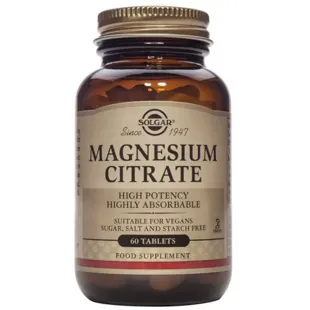 Solgar magnesium citrate 60 tabs