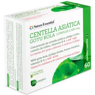 Nature Essential Complexe Centella Asiatica 2500 mg 60 Gélules Végétales