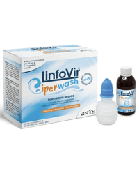 LinfoVir Iper Wash Soluzione Salina Ipertonica Igiene Nasale 8 Flaconi da 60ml