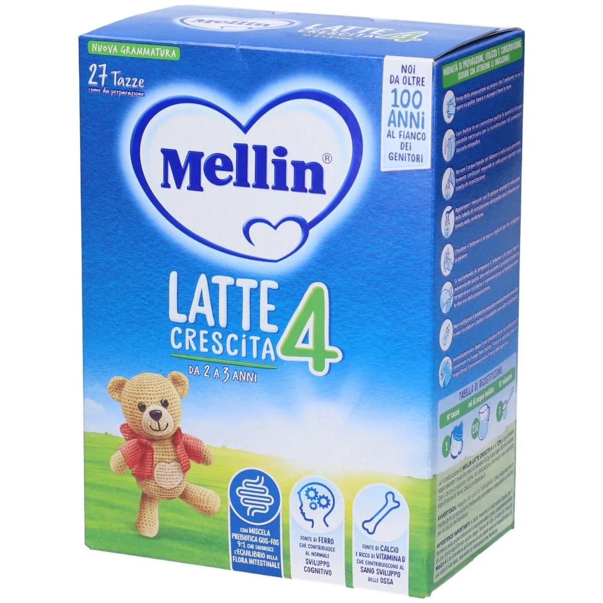 Mellin Latte Crescita 4 in Polvere per Bambini da 2 a 3 anni 770g