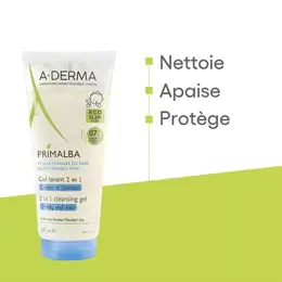 A-Derma Primalba Gel Lavant Douceur Bébé 2 en1 Corps et Cheveux 200ml