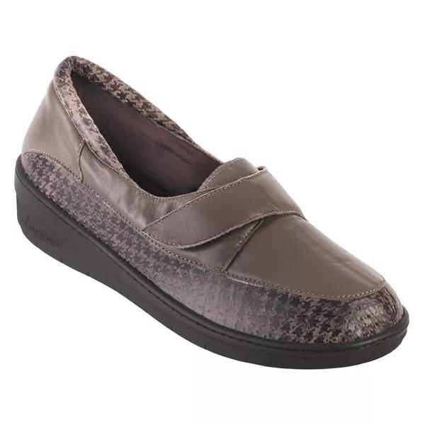 Zapatos cómodos elásticos Chut BR 3023 para mujer - Caqui - Talla 36