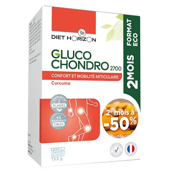 Diet Horizon Gluco Chondo 2700 Format Eco 120 comprimés