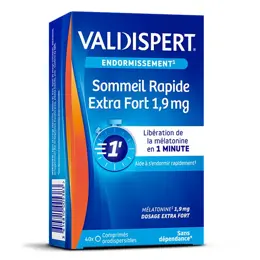 Valdispert Sommeil Rapide Extra Fort 1,9mg Mélatonine 40 comprimés