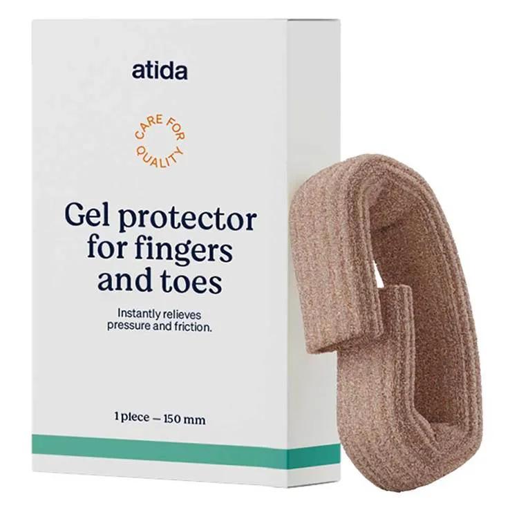 Atida Protezione Tubolare In Gel Per Dita Dei Piedi e Delle Mani 150 mm 1 Pezzo