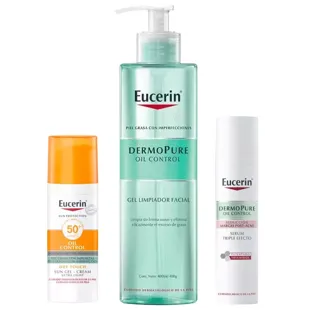 Eucerin DermoPure Cleanser 400 ml + Serum 40 ml + Gel-Creme SPF50+ 50 ml