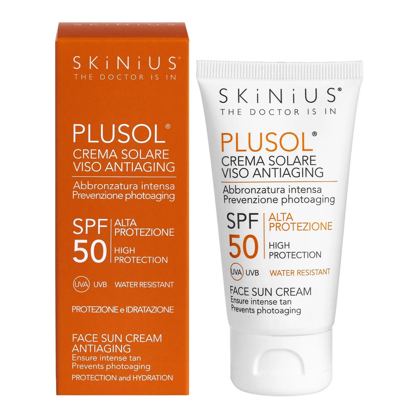 Plusol Crema Solare SPF 50 Protezione Viso 50 ml