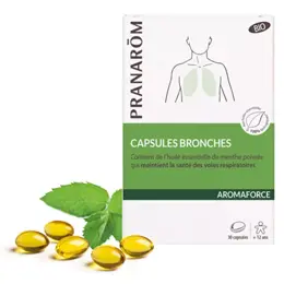 Pranarom Aromaforce Bronches Bio 30 capsules