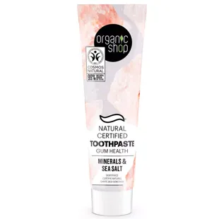 Organic Shop Natural Toothpaste Healthy Gums, Mineral and Sea Salt 100 gr
