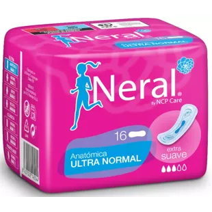 Compressa Anatômica Neral Ultra Wingless 16 unidades