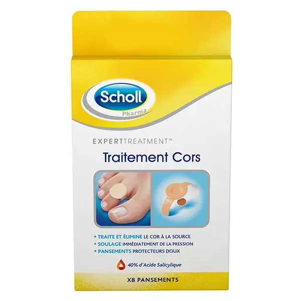 Scholl Expert Treatment Pansements Traitement Cors 8 pansements