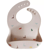 Bavoir en silicone Mushie imprimé dinosaure