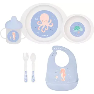 Saro Microwave Dinnerware Happy Sea 6 Pieces