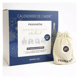 Pranarom Calendrier de l'Avent 25 produits HE Lavande vrai Aloe vera Ricin Rose damas