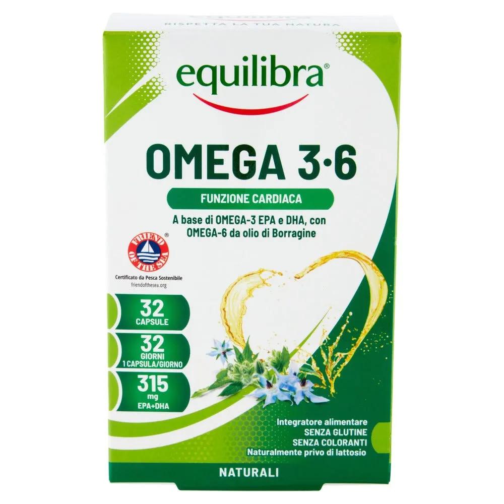 Equilibra Omega 3-6 Integratore Benessere Cardiovascolare 32 Perle