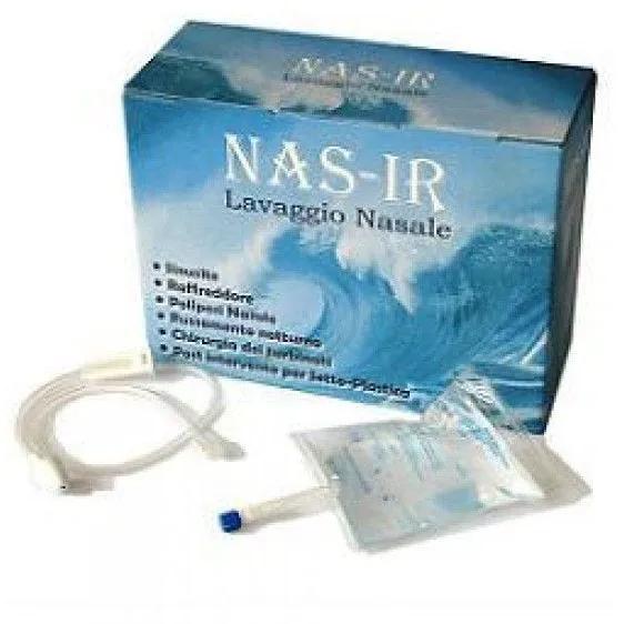 NasIr Medicale Kit Lavaggio Nasale 5 Sacche + 5 Deflussori + 1 Ventosa