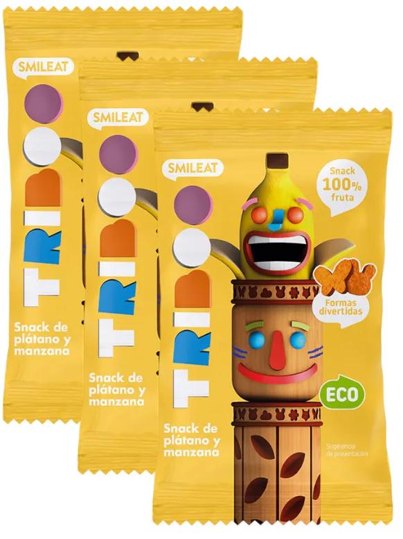 Smileat Triboo Snacks Banane ECO 3x25 gr