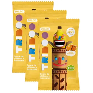 Smileat Triboo Snacks Banana ECO 3x25 gr