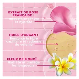 Energie Fruit Cheveux Secs et Rebelles Shampoing Monoï Rose & Huile d'Argan Bio 250ml