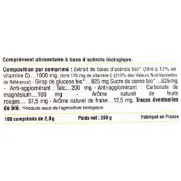 Nat & Form Acérola 1000 Bio 100 comprimés