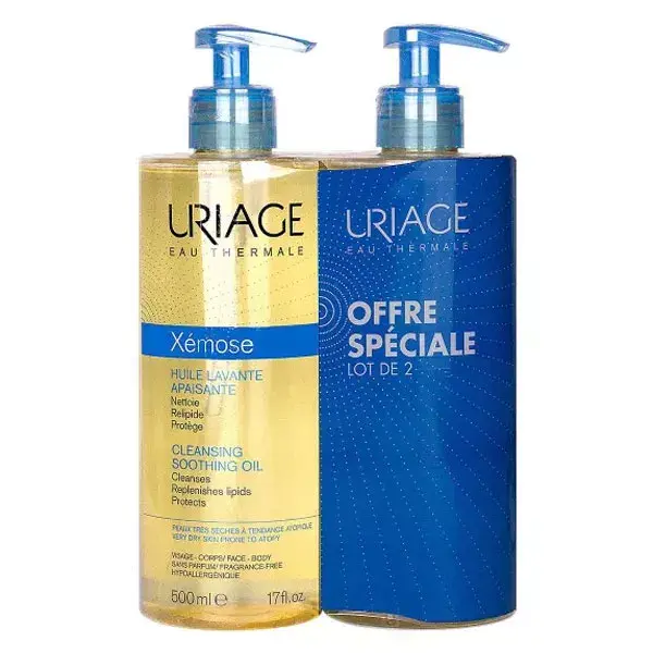Uriage Xémose Cleansing Oil Set of 2 x 500ml