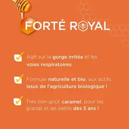 Forté Pharma Forté Royal Sirop Gorge Apaisée Propolis Miel dès 3ans Flacon 120ml