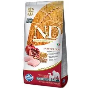 Farmina N&D Ancestral Grain Pollo E Melograno Cani Senior Taglia Media E Grande Sacco 12Kg