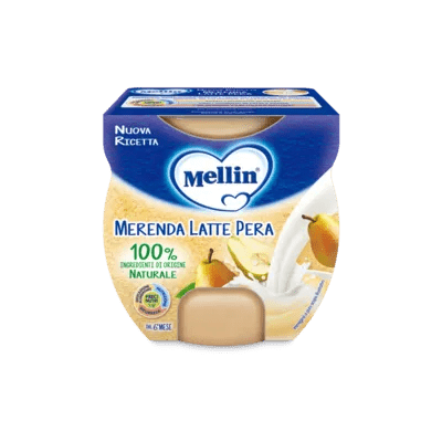 Mellin Merenda Latte E Pera 2 x 100 g