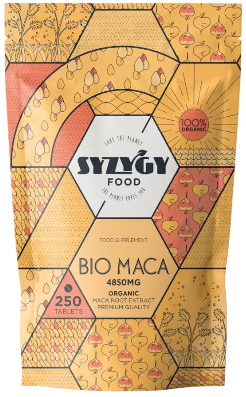 Syzygy Food Extracto de Pura Maca Andina Ecológica 250 Tabletas