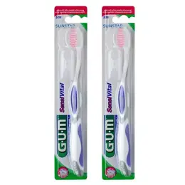 Gum Brosse à Dents N°509 Spécifique SensiVital Ultra Souple Lot de 2