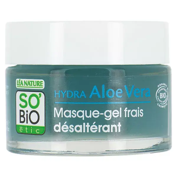 So'Bio Étic Hydra Aloe Vera Masque-Gel Frais Désaltérant Bio 50ml