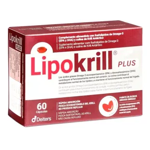 Lipokrill Omega 3 from Antarctic Krill 60 capsules Deiters